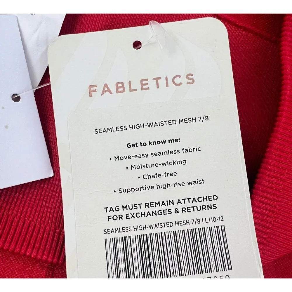Fabletics Seamless High Waisted Mesh 7/8 Leggings Size L 10-12 - Picture 7 of 9
